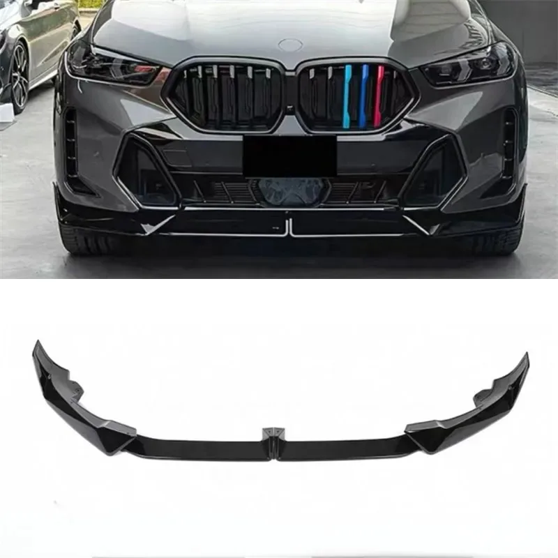

For BMW G06 X6 2023 2024 2025 ReaI Dry Carbon Fiber Front Bumper Lip Spoiler Kit