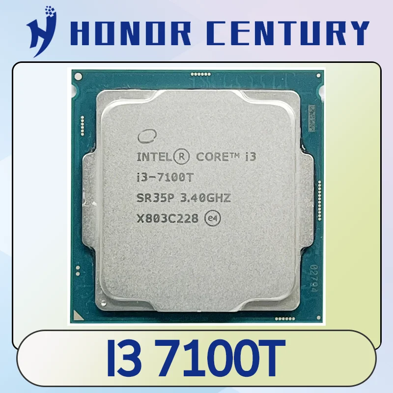 Core I3 7100T 3.4GHz 2-cores 4-threaded 3M 35W LGA 1151 CPU Processor