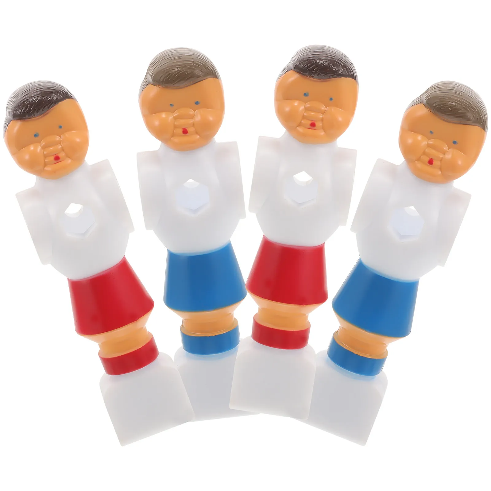 

4Pcs Foosball Players Table Soccer Figures Replacement Soccer Players for Table Football Game Shatterproof Reusable PVC