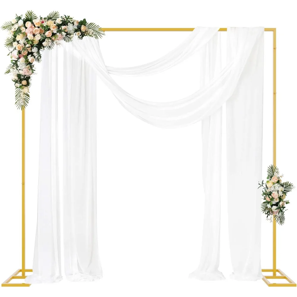 

Fomcet 8FT x 8FT Backdrop Stand Heavy Duty with Base, Portable Adjustable Pipe and Drape Backdrop Stand Kit