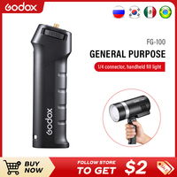 Godox FG-100 Camera Speedlite Hand Grip Handle with 1/4-inch Screw & Hole for Godox AAD100Pro AD200 AD200Pro AD300PRO