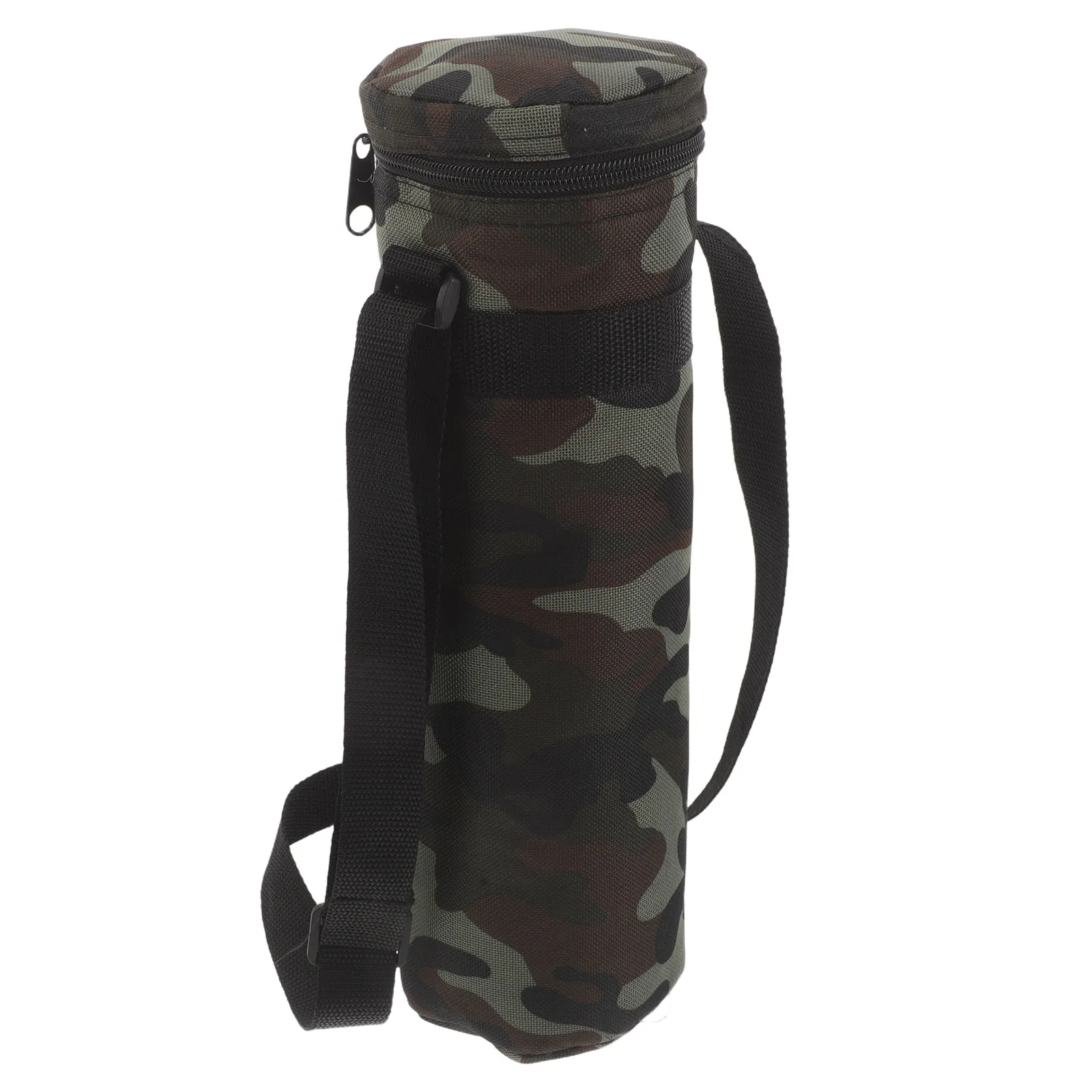 

Camo Water Bottle Sleeve Insulated Bottle Case Pouch 1.5L 50Oz Crossbody Sling Bag Carrier Shoulder Strap Outdoor Hiking Camping
