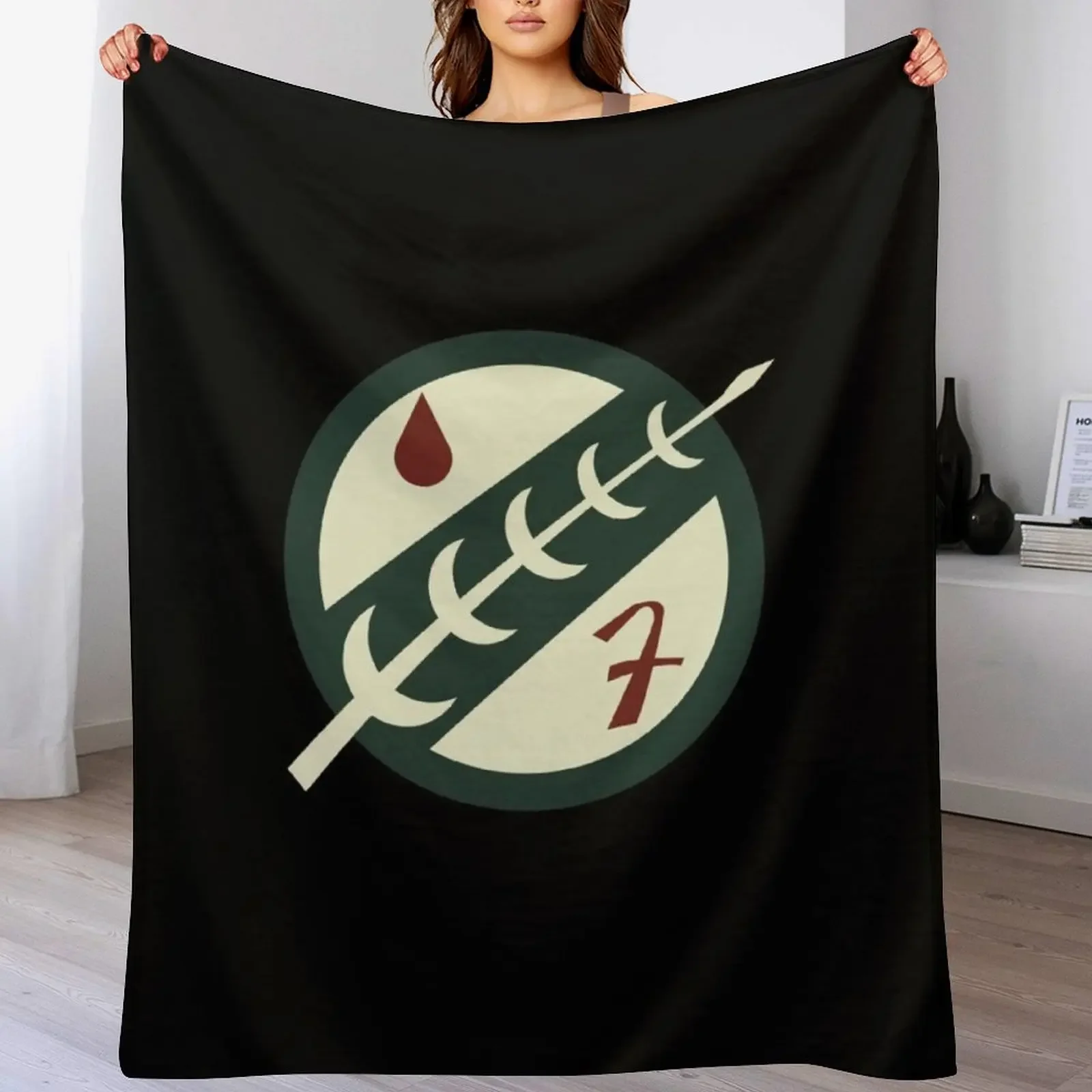 

Boba-Emblem-1 Throw Blanket Plaid on the sofa anime Flannels warm for winter Blankets