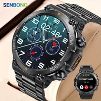 SENBONO Men's Smart Watch 1.39inch Big Screen Bluetooth Call 400mAh Military Outdoor Sports Fitness Tracker Smartwatch Men Women