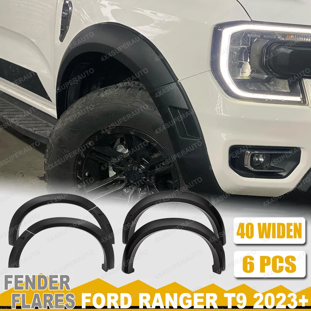 

5''Fender Flares Wheel Arch For Ford Ranger Next Gen T9 2023 2024 2025 Wildtrak OME STYLE Mudguards OFF-ROAD Car Accessories