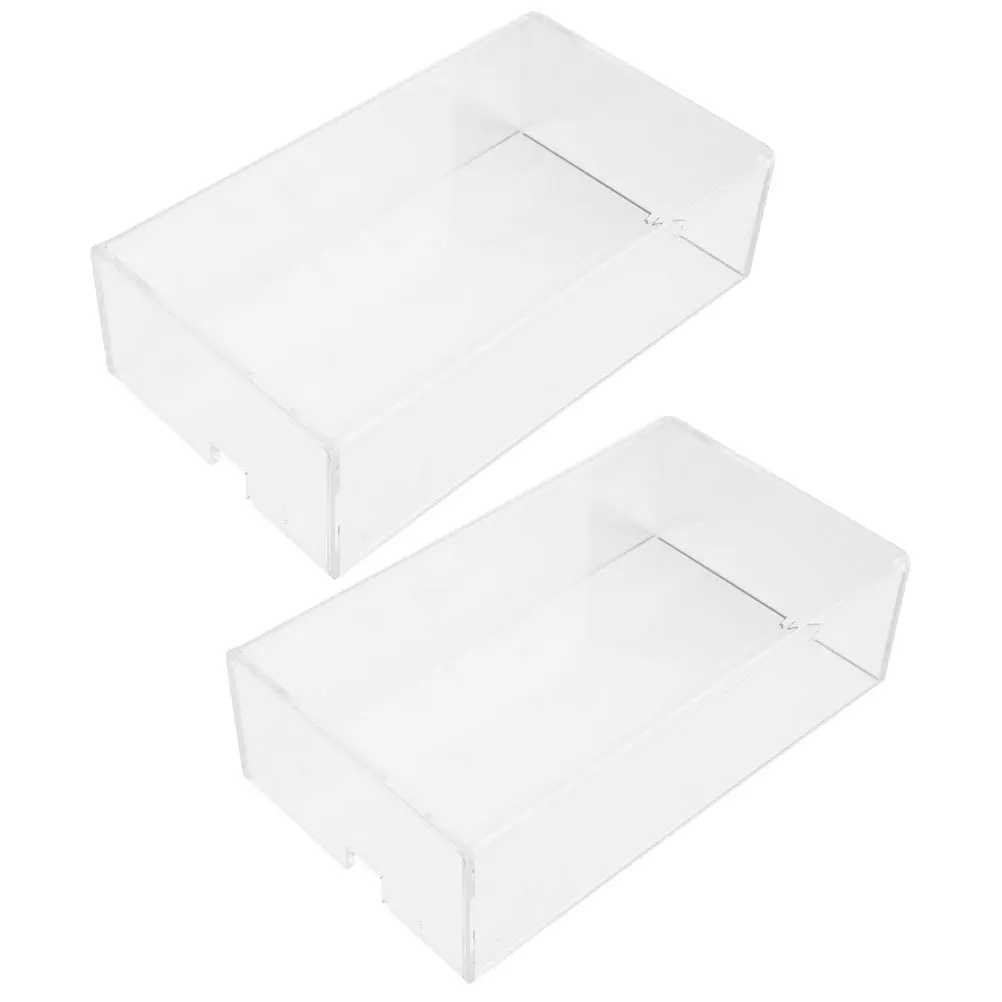 

2Pcs Scratch Proof Acrylic Mouse Cover Dustproof Protective Case Clear Mouse Protector Wireless Laptop Office Use