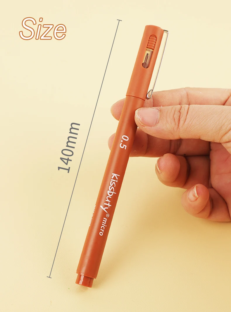 5 Stück farbige Mikrostift-Fineliner-Stifte, hochwertige Pigment-Liner-Multiliner-Augival-Tinte, mikrofeiner Stift, zum Skizzieren, Zeichnen – Detail 7