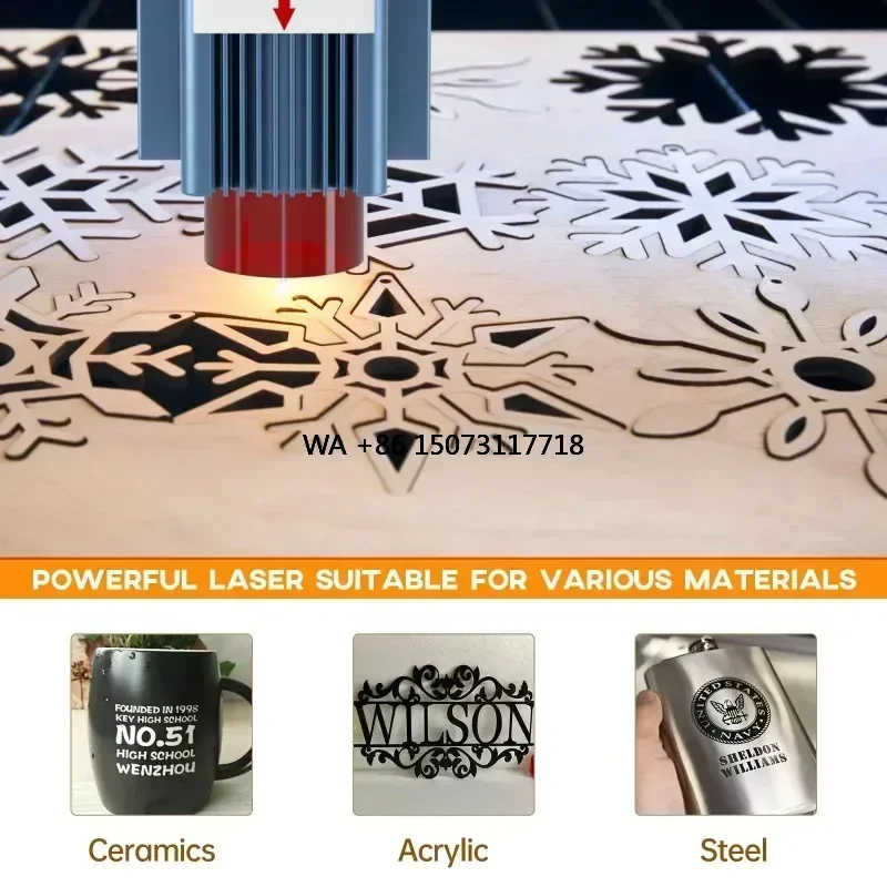 

S9 5W Popular Diode Metal Paper Lazer Marking Printing Desktop CNC Engraving Machines