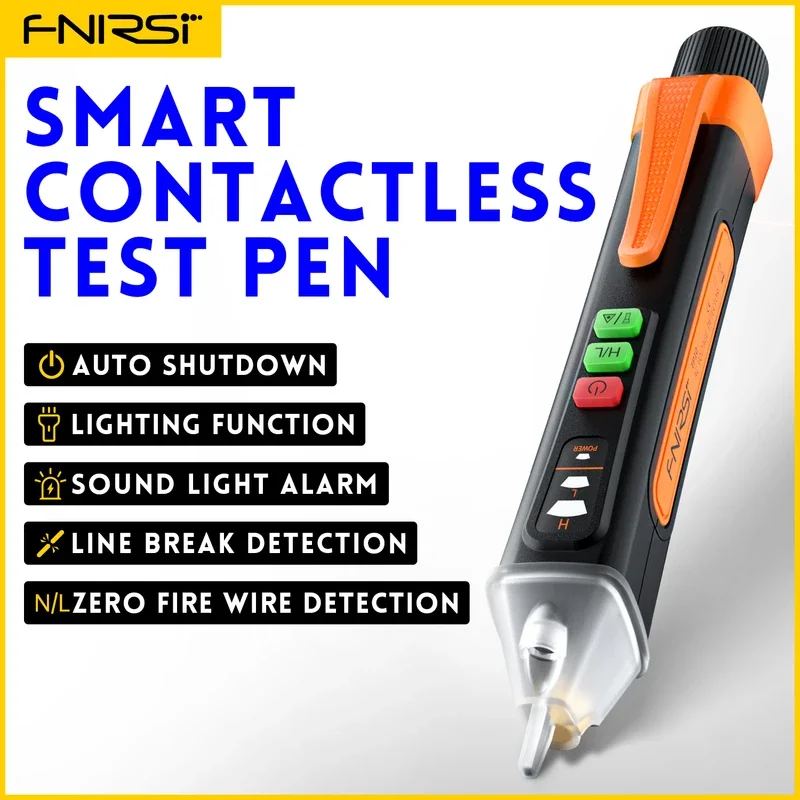 

FNIRSI TP10 Smart Non-Contact Voltage Tester 12-1000V AC Voltage Detector Current Electric Sensor Pen Meter Voltage Indicator