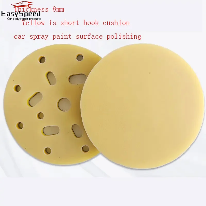 ATPRO 6 Inches 150 MM 17-Hole Soft Sponge Interface Sanding Pad Sanding Machine Soft Cushio Grinding Car Polishing Spray Paint