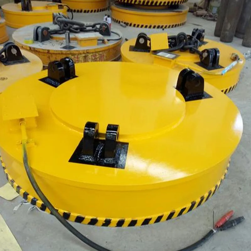 Excavator Attachment Magnetic Chuck Scrap Iron Lifting Magnetic Suction Cup Stable Adsorption for Port Dock Steel Ingot