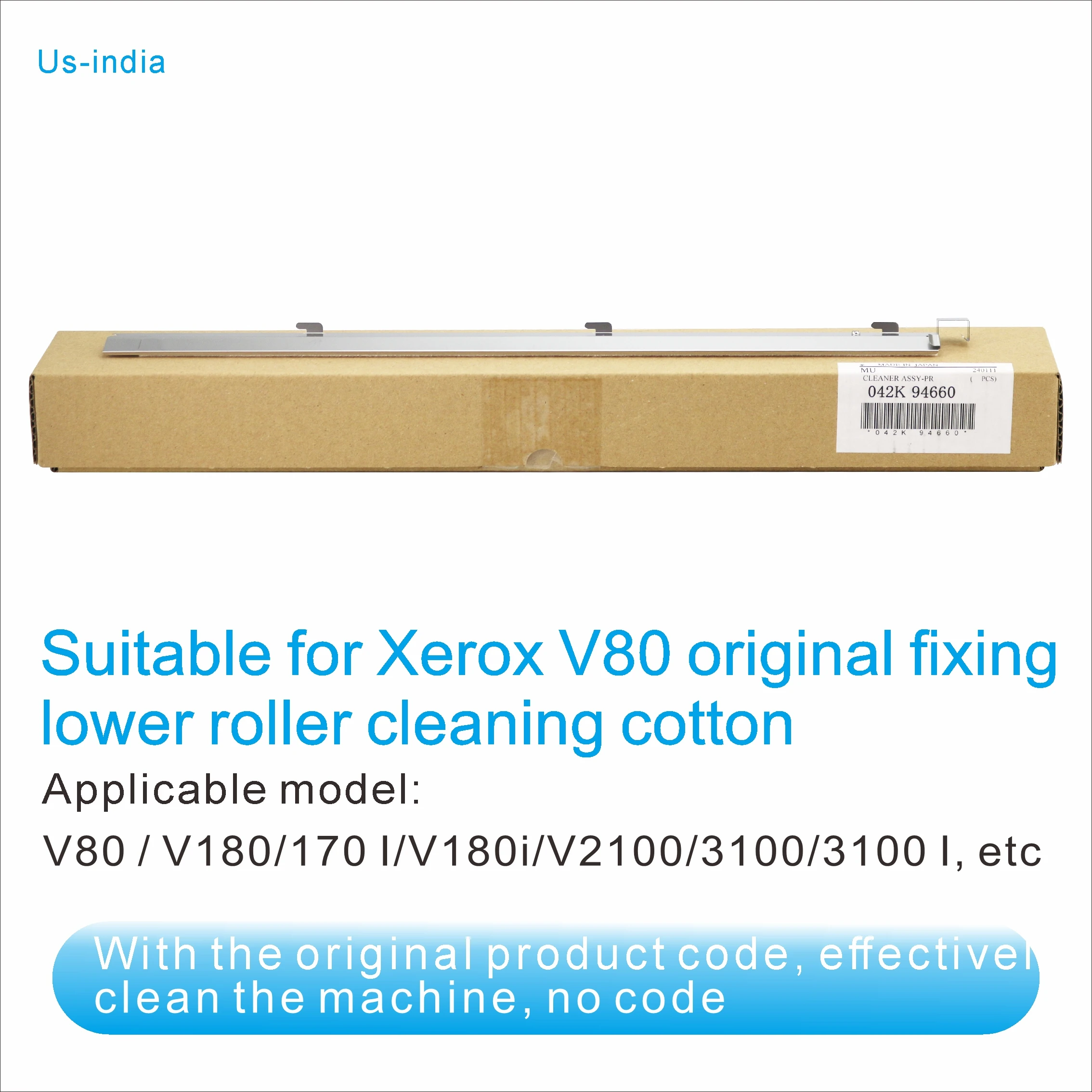 XeroxV80 original fixing roller cleaning cotton V80/V180/170/2100/3100 Fuser Pressure Roller Cleaning Pad Assembly 042K94660