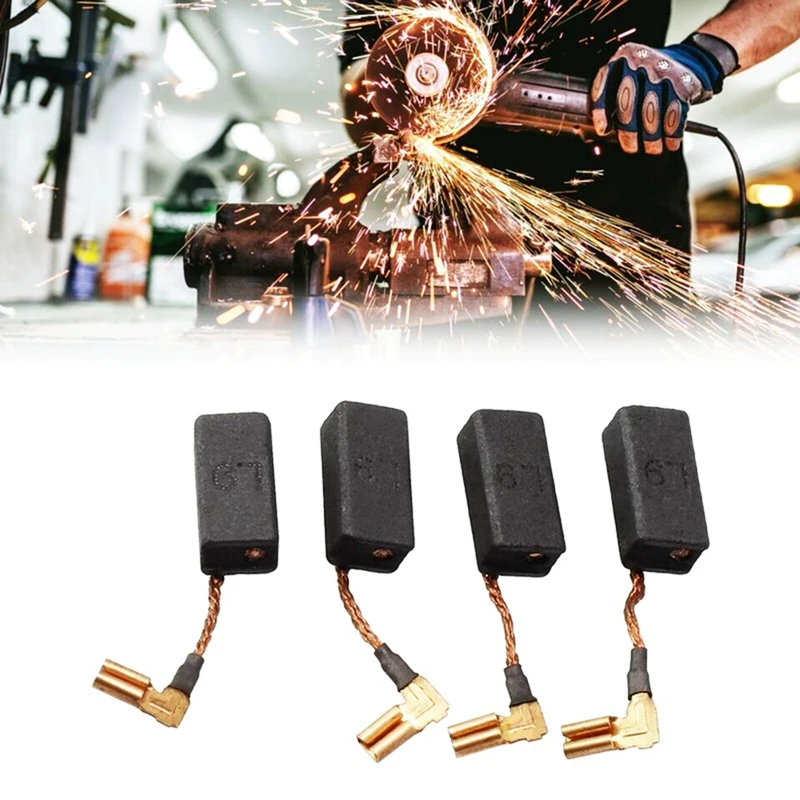 グラインダー用カーボンブラシ,モーター交換部品,電動工具,スペアアクセサリーセット,n097696,dwe4120,dwe4011,ABJI-10パック