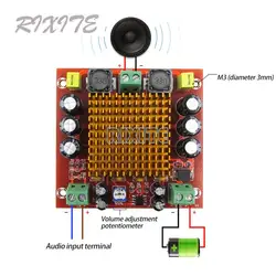 150W Mono kanałowy cyfrowy wzmacniacz Audio zasilania z przedwzmacniaczem NE5532 klasa D DC12-24V wzmacniacz subwoofera