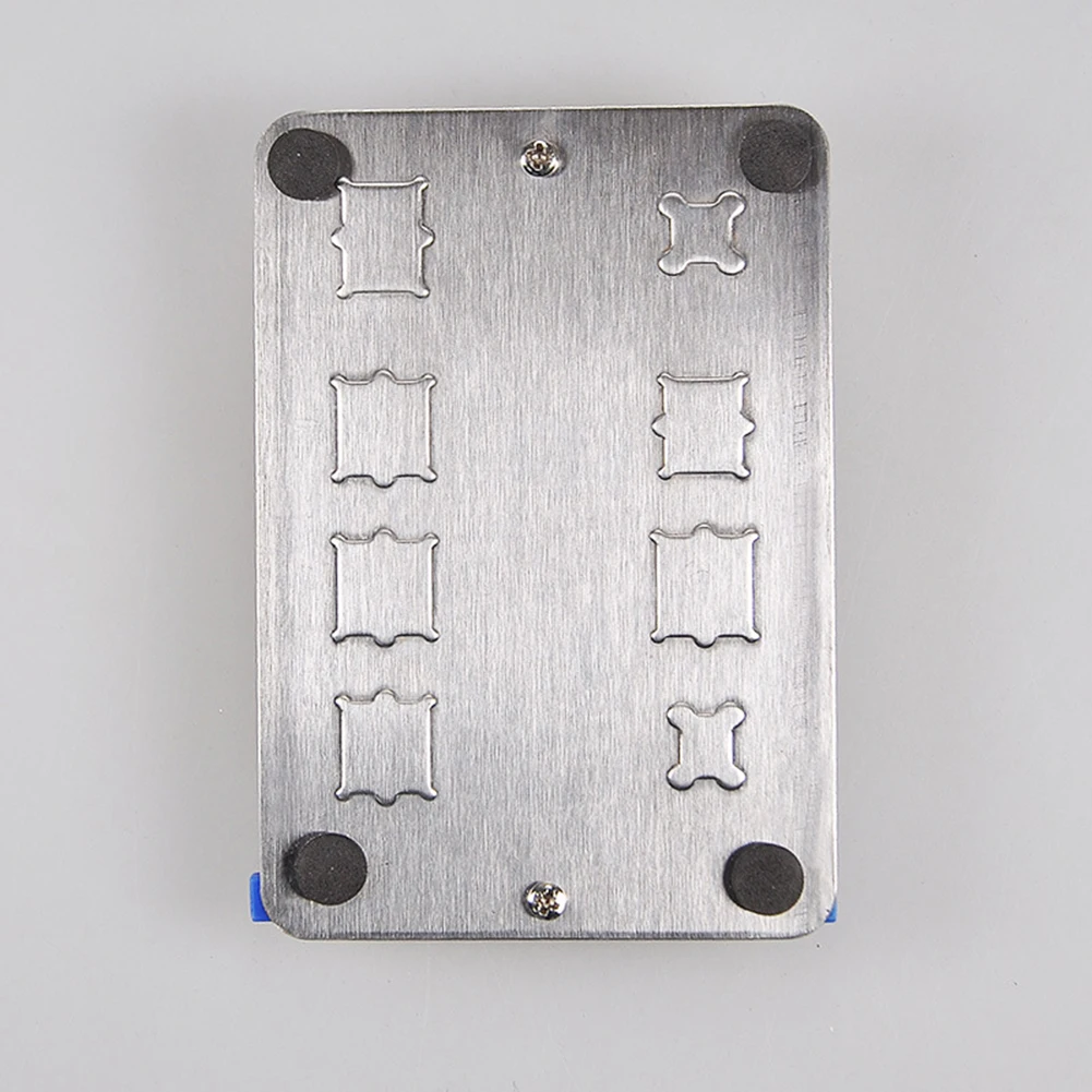 แผงวงจรยึด PCB 120X80มม. ปรับได้แผ่นกันลื่นกำจัดกาวร่องสแตนเลสใช้งานได้จริง