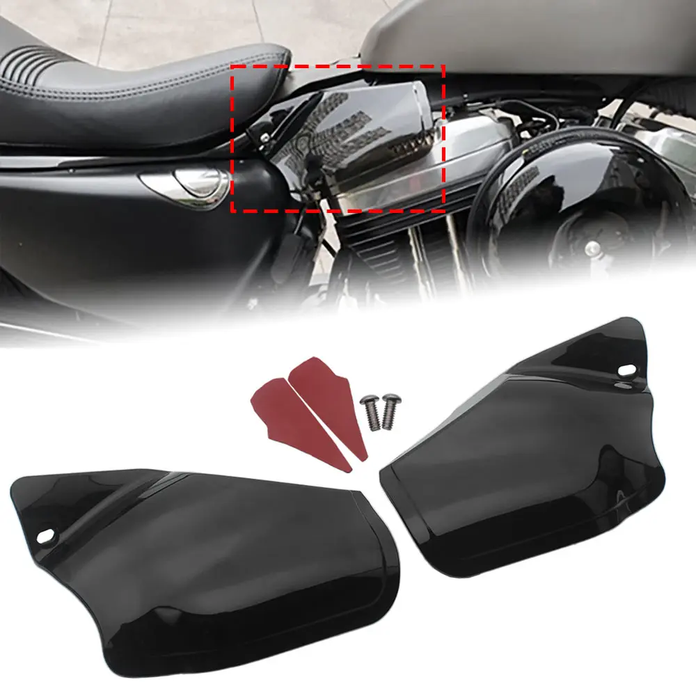 

For Harley Sportster Iron XL 883 1200 Forty-Eight SuperLow Roadster 2014-Up ABS Motorcycle Engine Heat Deflector Shields Cover