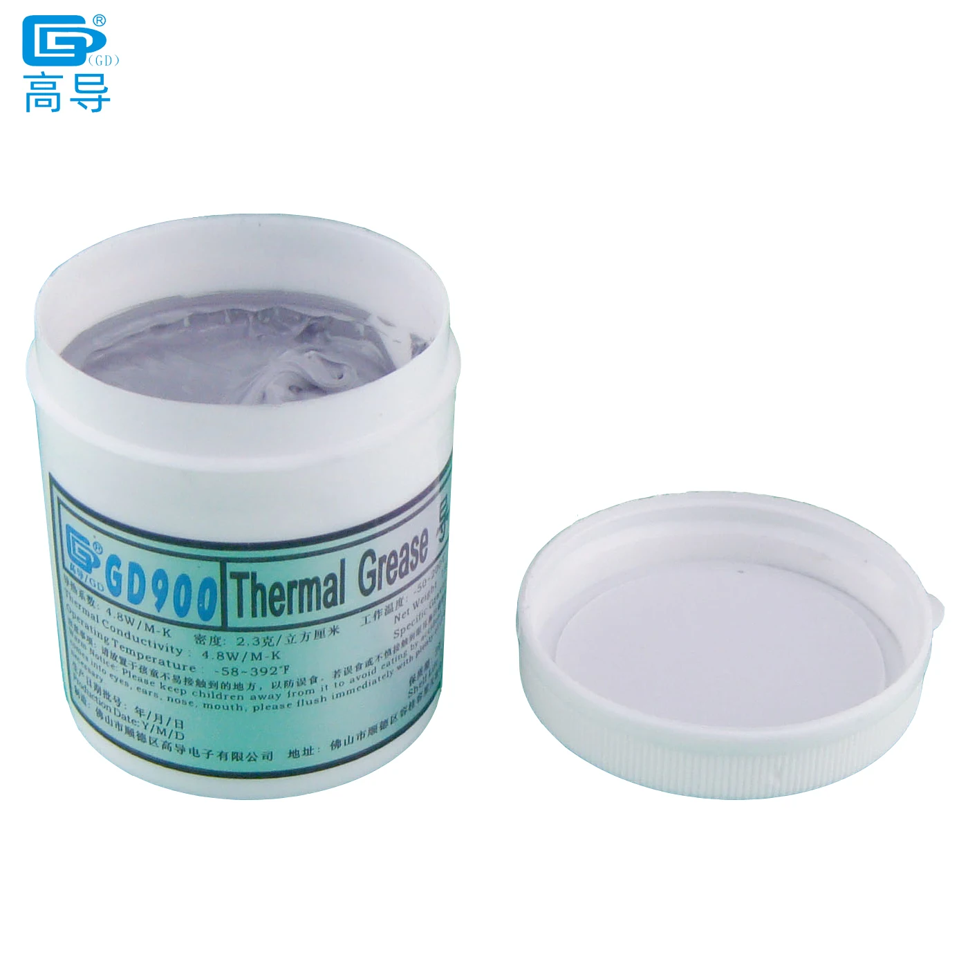 GD900 Thermal Conductive Grease Paste Plaster Heat Sink Compound Net Weight 30/150 Grams Can Packaging Gray for CPU LED GPU CN