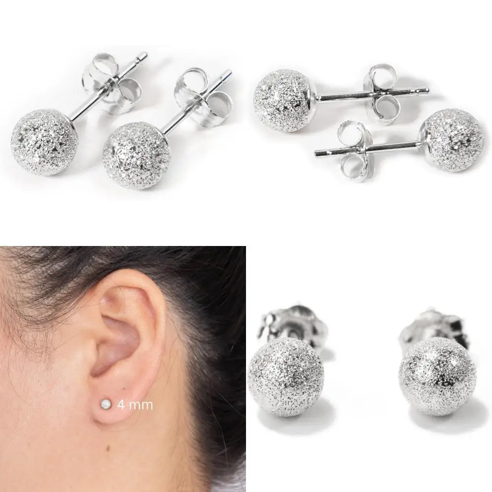 

Solid 14k Gold Button Ball Stud Earrings Women - Polished Flat Lightweight Hypoallergenic Everyday Fine Jewelry