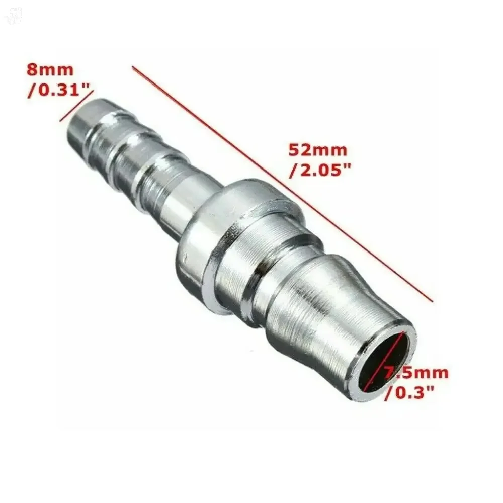 4Pcs Quick Release 8mm Diameter Gas Hose Copper Nozzle Connectors Set for Motorhome Caravan - Easy to Use