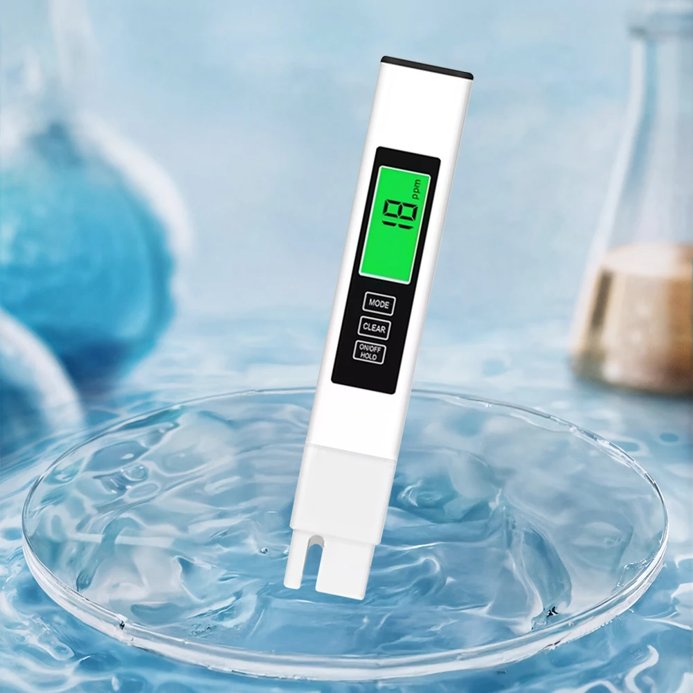 4-in-1 Portable Water Tester TDS Meter EC Meter & Temperature Meter for Drinking Water/Aquariums/Hydroponics/Pools