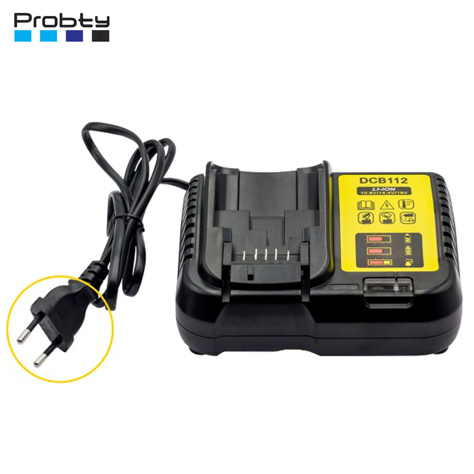 3a Dcb112 Acculader Voor Dewalt Li-Ion Batterij 10.8V 12V 14.4V 18V 20V Dcb200 Dcb101 Dcb115 Dcb107 Dcb105 Dcb140