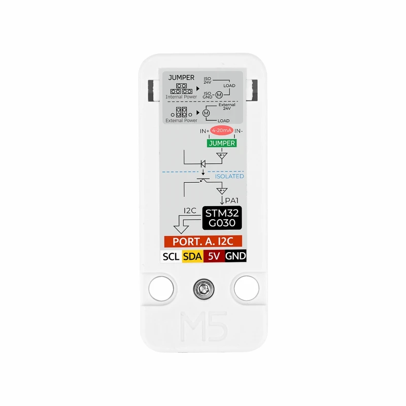 M5Stack Analog to 12C Unit 4 - 20mA Input (STM32G030)