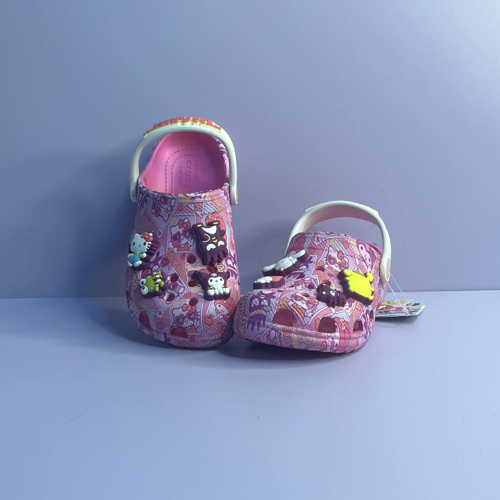 

Sanrio Hole Slippers Sandals Eva Beach Casual Shoes Anime Boys & Girls Cute Breathable Shoes Slippers Non Slip Boys&Girls