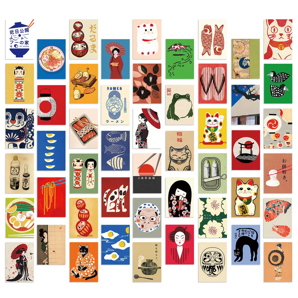 مجموعة ملصقات باستيل مانغا (50 ورقة) |   شارات قابلة للإزالة لألواح التزلج والكمبيوتر المحمول (لاصق خالٍ من مادة BPA) متجر AnimeWorlds