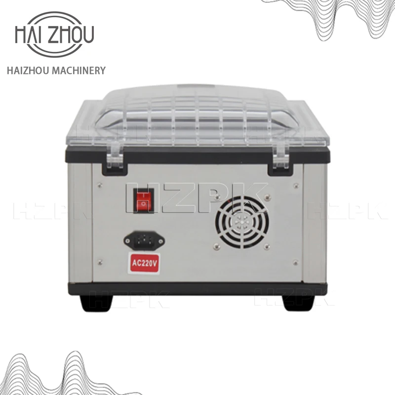 HAIZHOU Commercial Vacuum Sealer Machine Automatic Chamber Food Packaging Machine Desktop Stainless Steel Sealer for Meat Fruit view 6