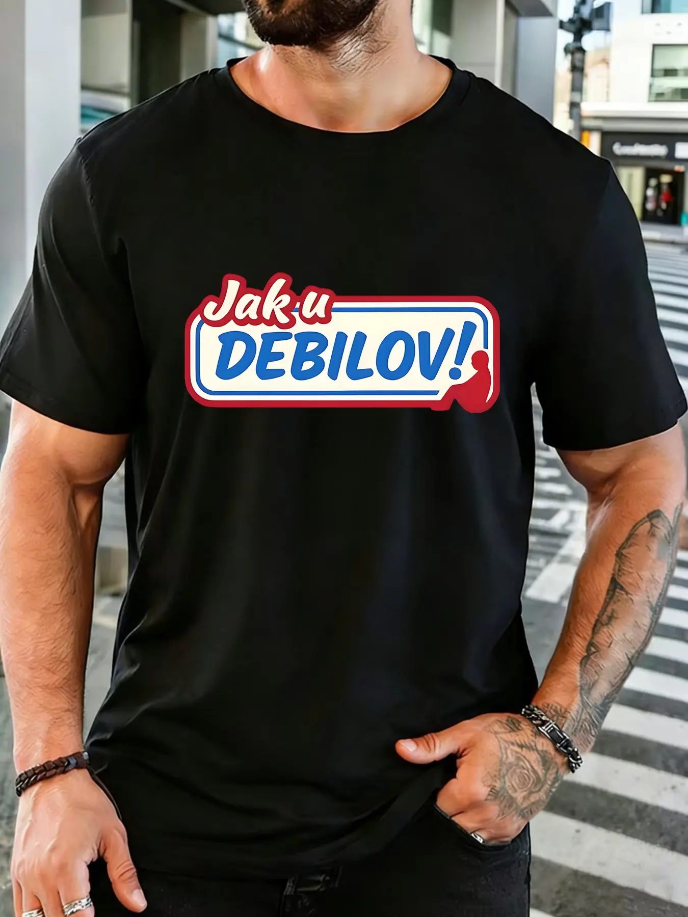 Mens Crew Neck Tshirt Retro 1968 Lightning Bolt Classic Print Short Sleeve Tee For 1968 Birth Rock Lover Daily Casual Outfit