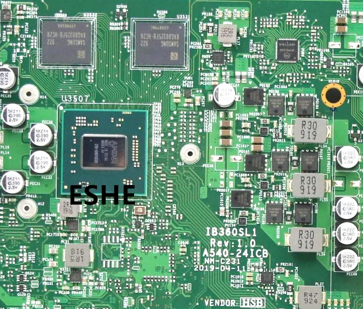 Imagem -03 - Placa-mãe Tudo-em-um para Lenovo Ideapad Nm-c231 A54024icb 01lm889 Gpu R540x 2g Ib360sl1 Mainboard 100 Testado Totalmente Trabalho