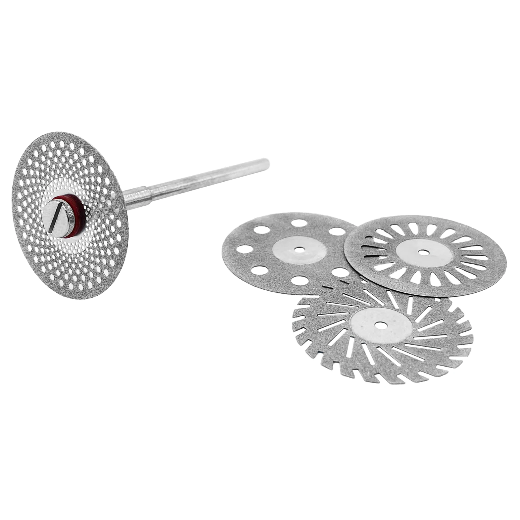 10Pcs WellCK Dental Lab Polishing Diamond Discs 0.25mm Double Side Coating Disk Dentist Rotary Cutting Tool for Polisher Machine