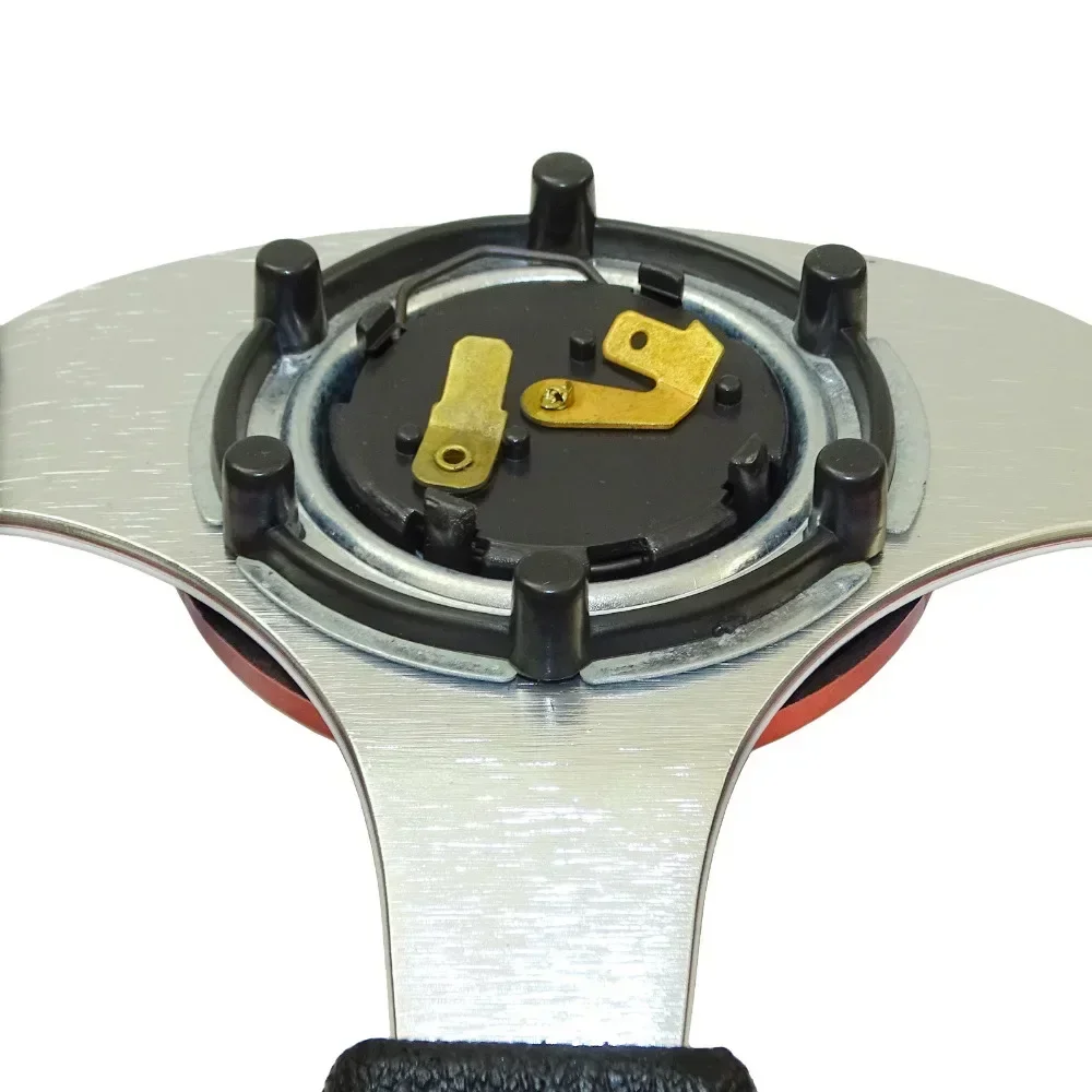 320mm 13 Inch Universal Flat Leather Racing Steering Wheel Drift Sport Game Car Steering Wheel