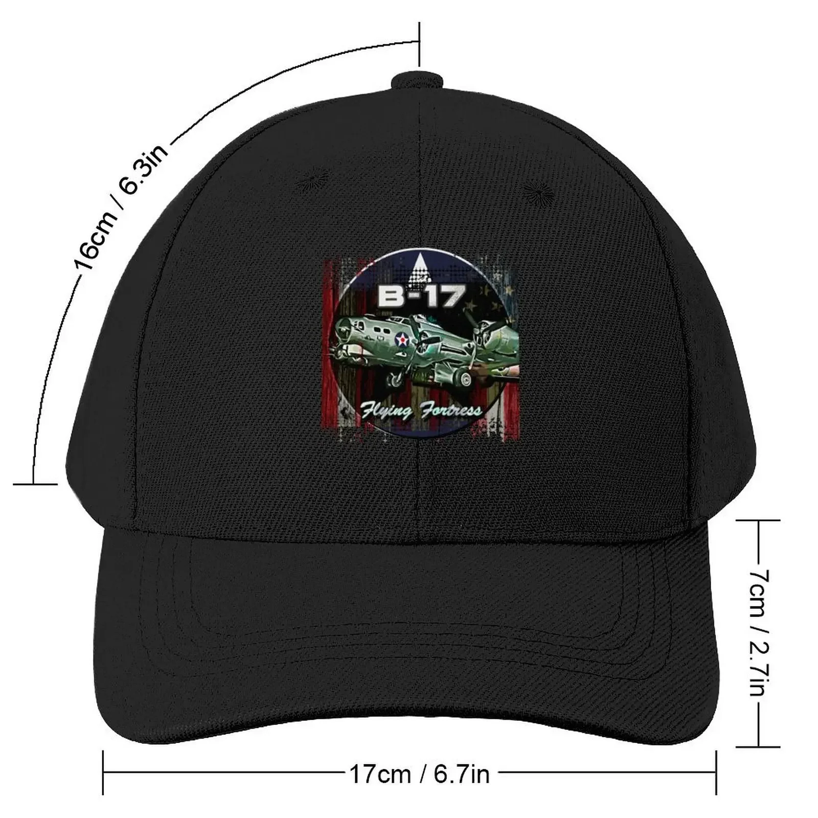 B-17 flying fortress Bomber Aircraft Baseball Cap Trucker Cap tea Hat Hat Beach Sunhat Designer Man Women's