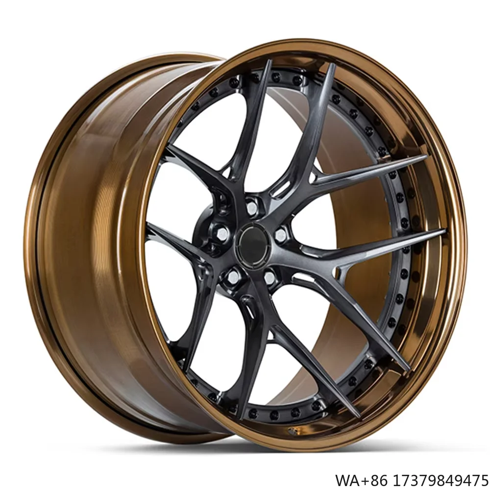 

Custom 2 Piece Forged Wheel 20 22 24 Inch Wheel Sport Jante 5x130 5x114.3 5x120 Passenger Car Wheels for Luxury Car