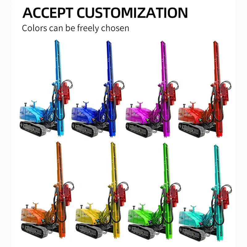 HWD8Y Crawler 8m Trado Driver de pilha de nivelamento de solo