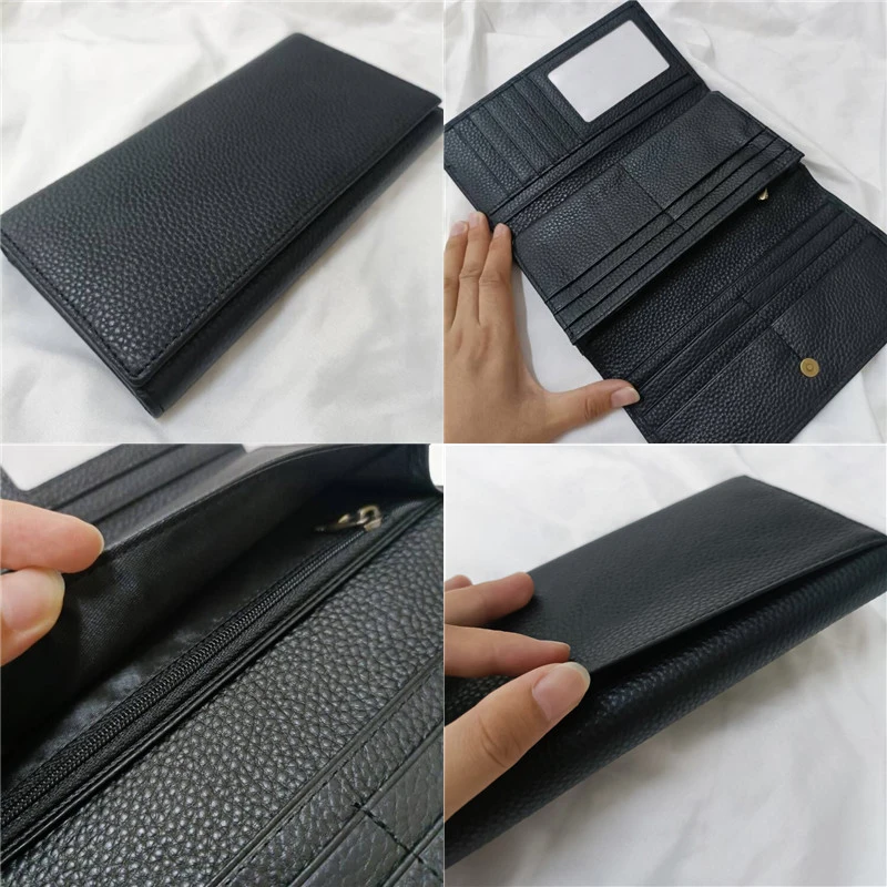 New Fashion Men's Wallet Genuine Leather Business Men Long Purse Cowhide Multi-card Holder Men Clutch Wallet Carteira Masculina