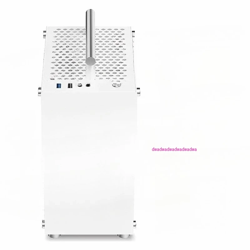 T40 Mini ITX Chassis SFX Power Pink Blue Portable Desktop Side Transparent White Small Chassis