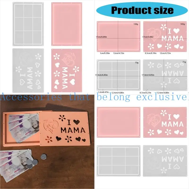 

31BB Letter Pattern Organizers Moulds Silicone Texture Suitable for Home and Office