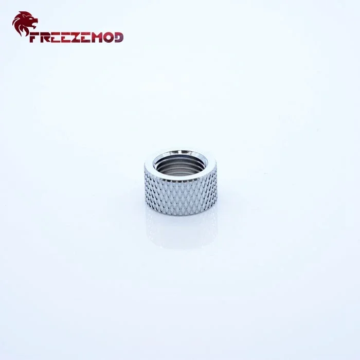 FREEZEMOD Double G1/4 Thread Female 10MM Butt Joint Connector Extender Diamond Pattern Compute PC Water Cooler Fitting HYCZT-B10