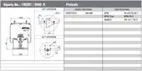 130201 for DINGIL KORUGU complete METAL piston kassasso-SCHMITZ- DORSE 30K