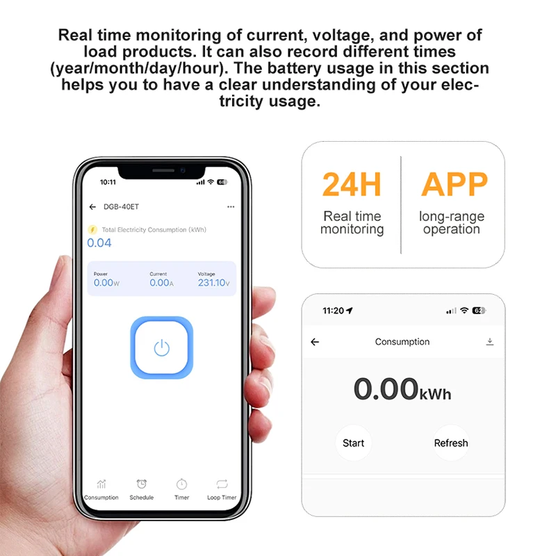 Ewelink WiFi Smart Circuit Breaker 1P+N 63A Timer Power Energy kWh Voltage Current Meter Protector Voice Remote Control Switch