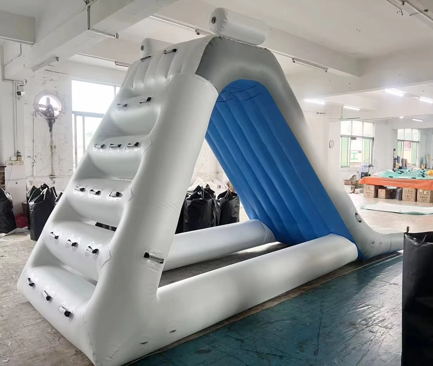 ZHENGKU Inflatable Water Park Equipment Inflatable Water Triangle Slides/Floating Water Slide for Sales for Kid and Adult