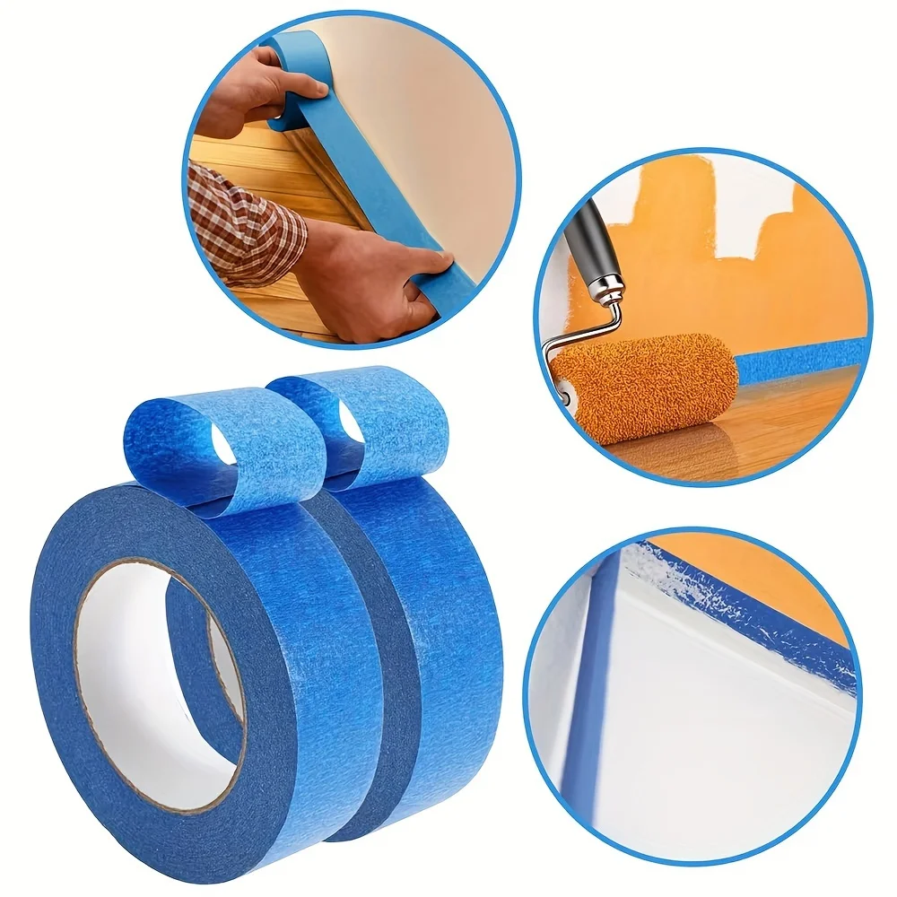 50M Paint Tape Multi-Surface Masking Easy Removal Paint Tape Security Wall Painting Crafts Art Construction Home