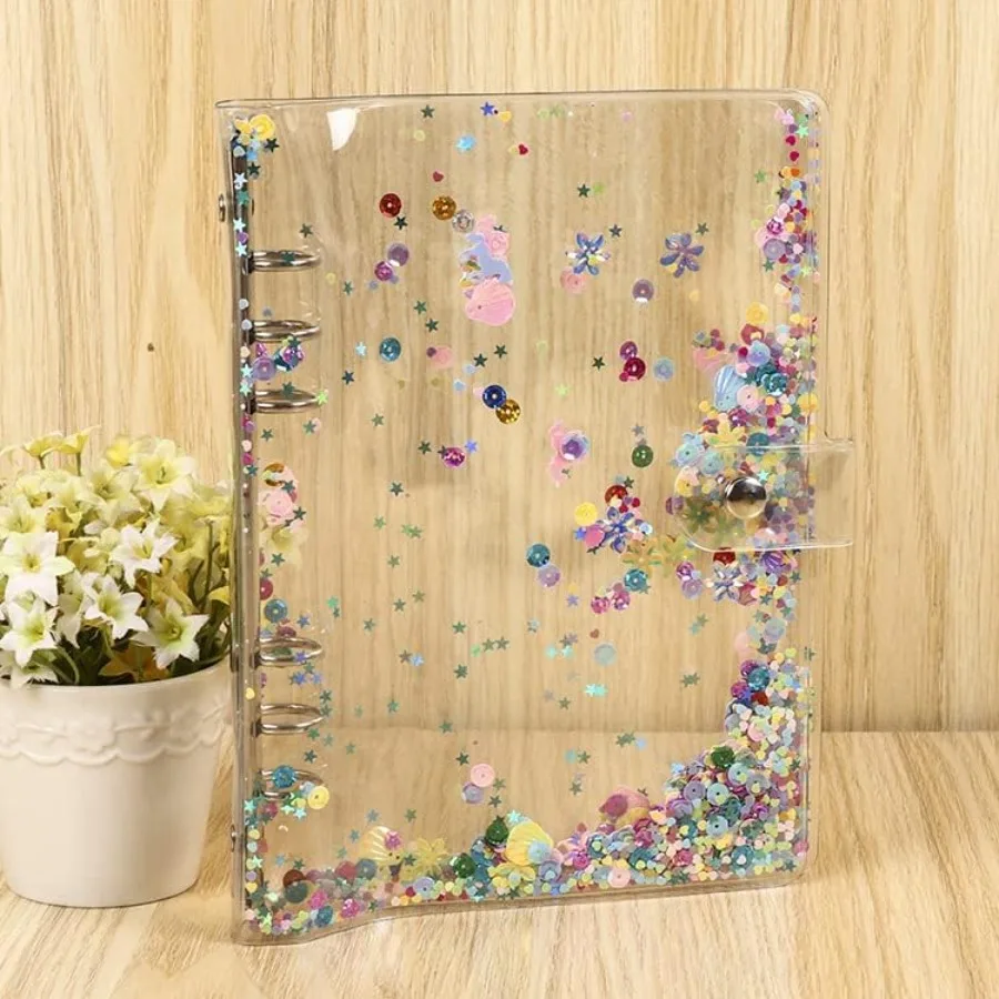 A6 Notebook Binder Savings Binder Money Saving Record Folder Transparent (Transparent WK)