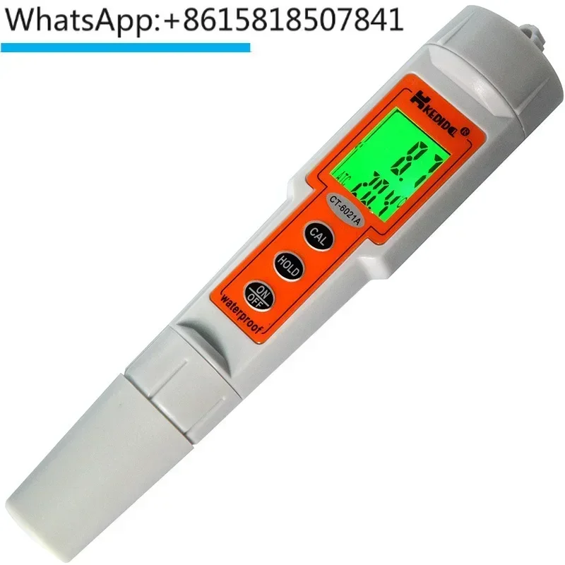 

pH-метр-тестер 0.0-14.0pH с автоматической 3-точечной калибровкой, водонепроницаемый, со сменным датчиком-зондом