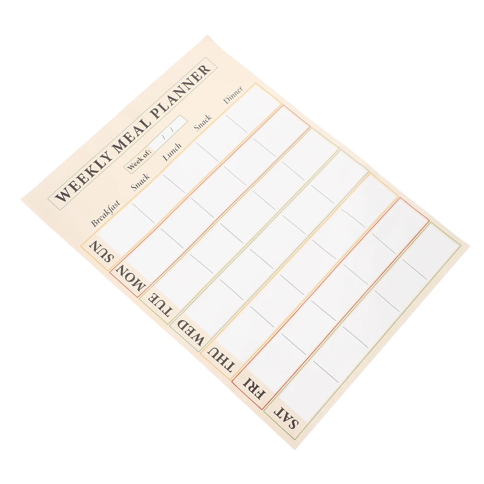 

Weekly Plan Whiteboard Stickers Kitchen Removable Adhesive Chart Pvc Office Schedule Dinner Meal