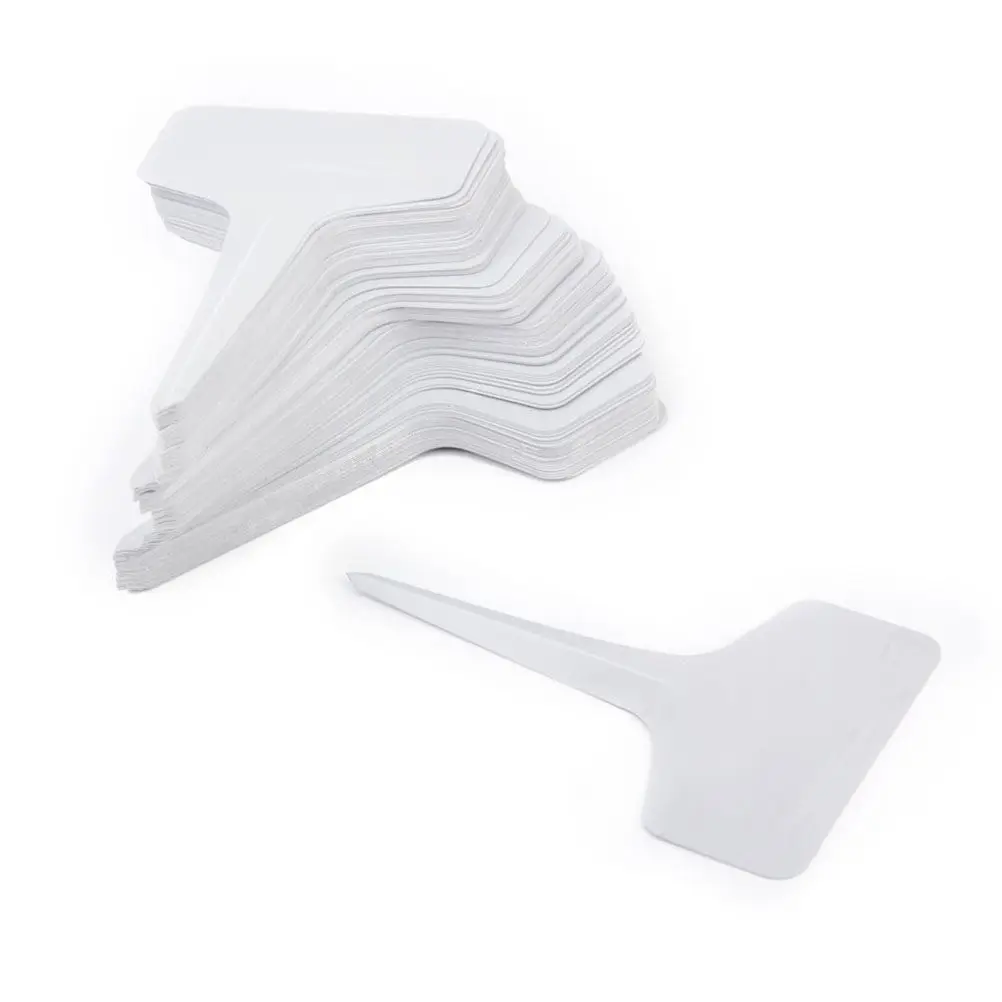 

200Pcs Plastic Plant Markers T Shape Succulent Tags for Plants Garden Labels Reusable Weatherproof Ideal for Bonsai Flowerpot