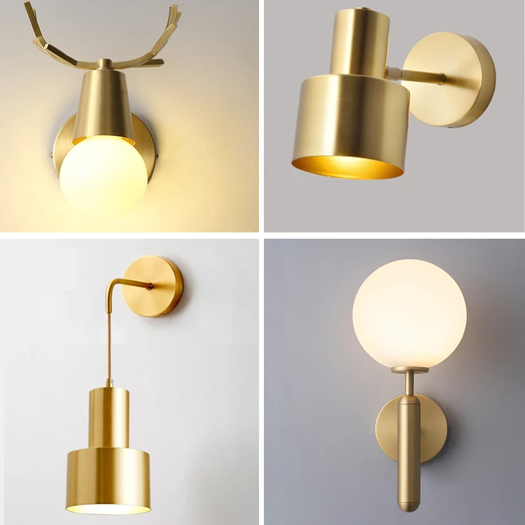 

Nordic/Gold Wall Light Bedroom Decor Lights for/living/dining/glass Wall Sconces Led Wall Light Lighting for Living Room