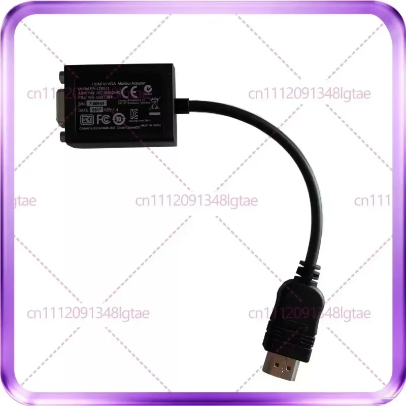 for Lenovo ThinkPad X1 Carbon T480 HDMI to VGA Converter Cable High Definition Video Adapter 0B47069 Male to Female Connector